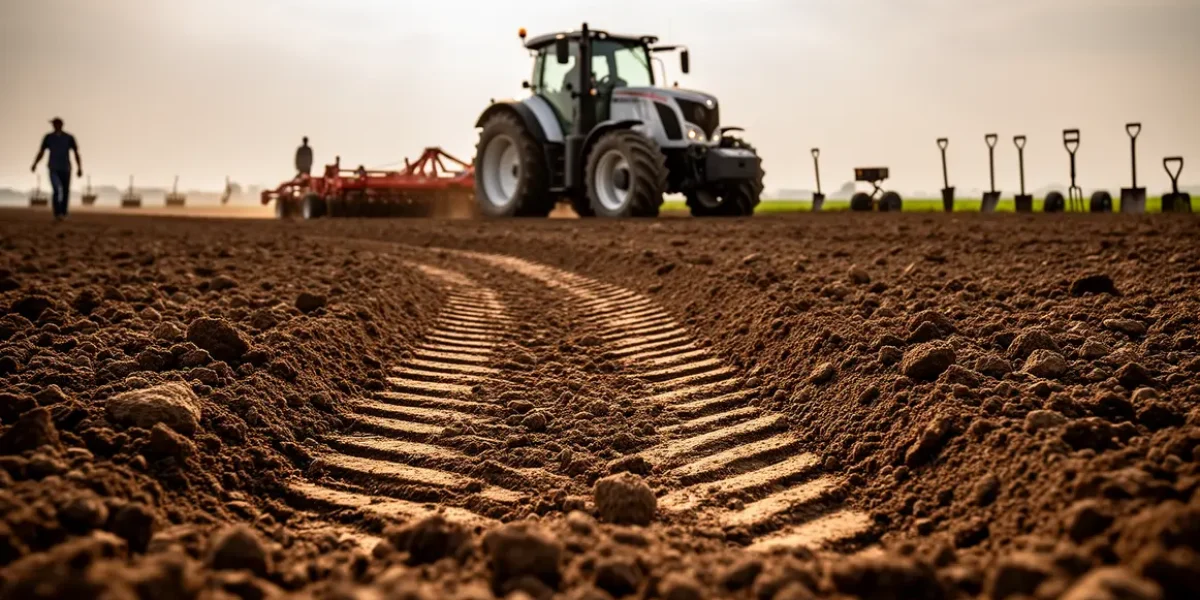 champ optimise herse rotative tracteur