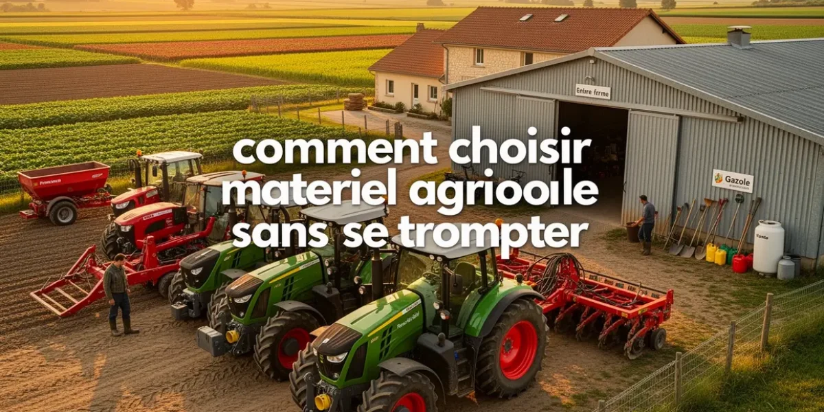 Ferme moderne tracteurs outils panorama choisir matériel agricole