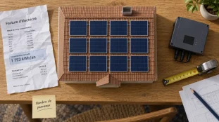 Combien de panneau solaire pour une maison de 80m2 : 6 à 18 panneaux solaires