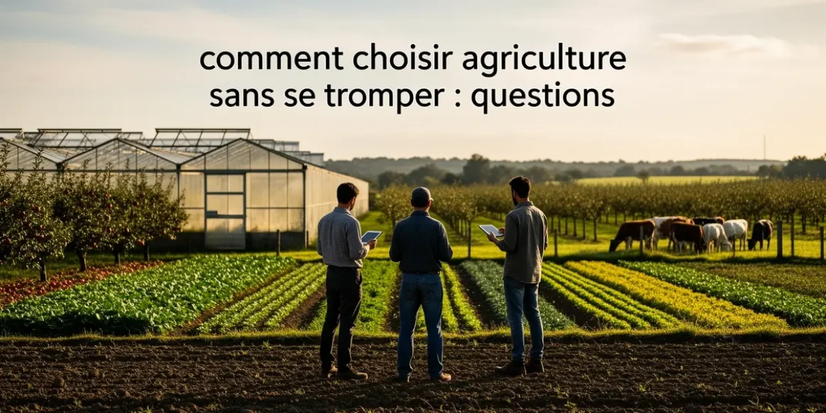 vue paysage agricole divers avec questions choix