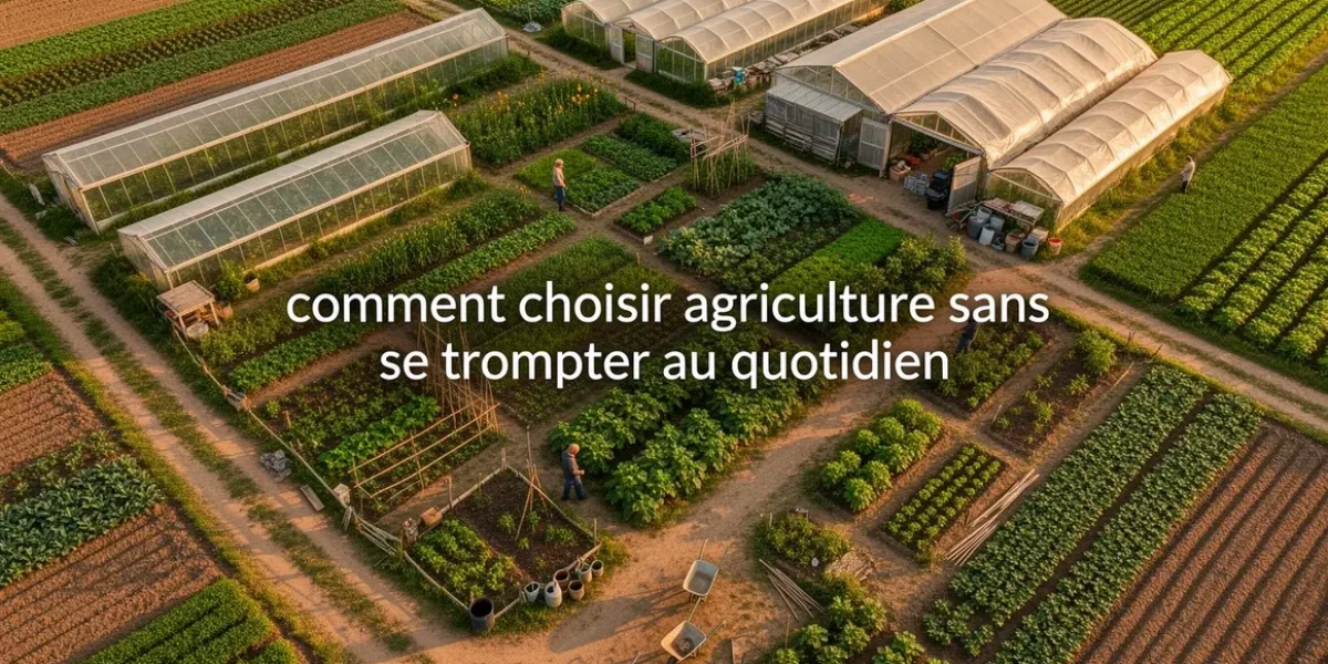 vue photorealiste ferme diverse comment choisir agriculture sans se tromper
