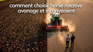 herse rotative préparation du sol agricole avantages et inconvénients