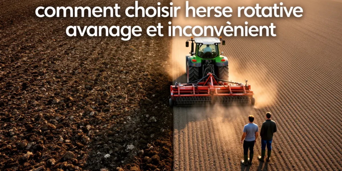 herse rotative préparation du sol agricole avantages et inconvénients