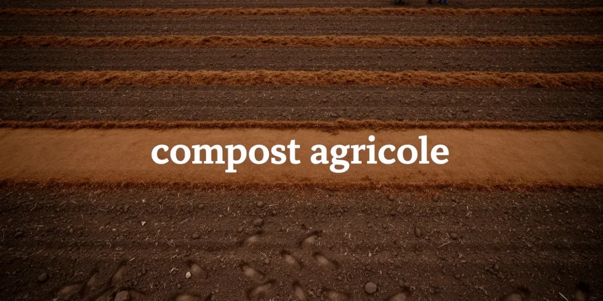 vue aérienne épandage compost agricole