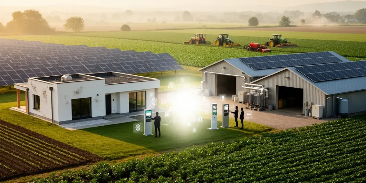 ecologie energie maison ferme connectees panneaux solaires