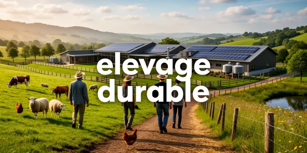 Exploitation elevage durable moderne animaux pature