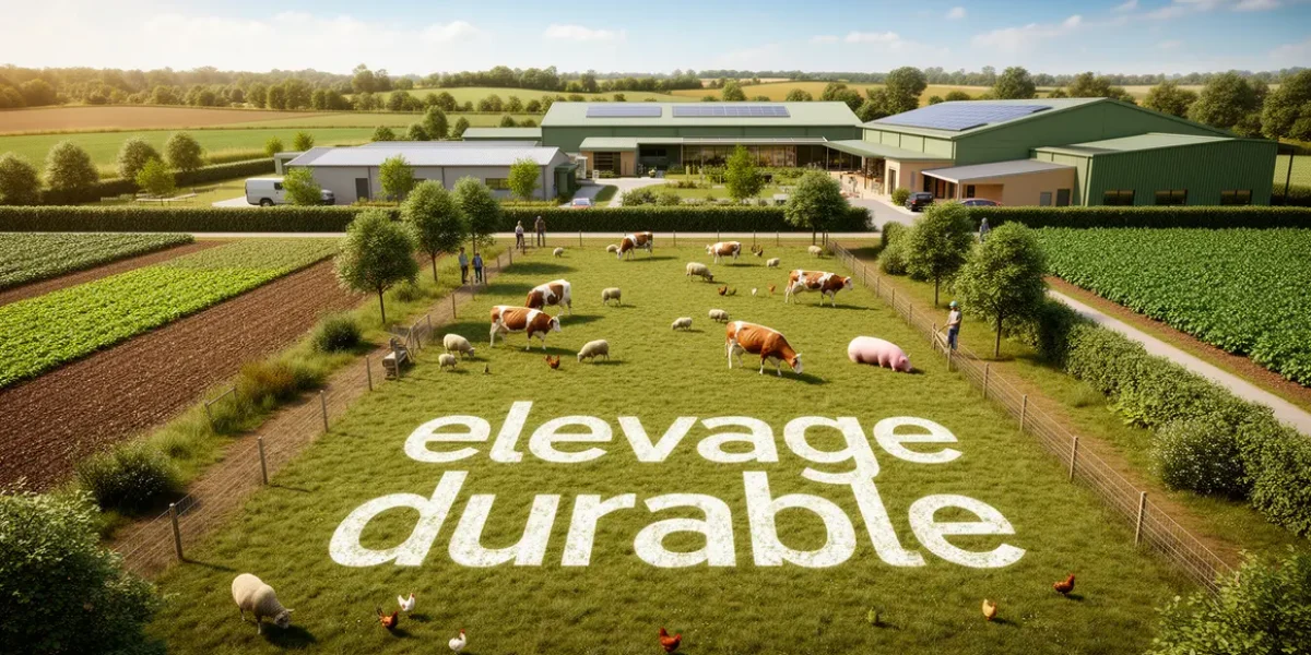 ferme elevage durable animaux dehors haies arbres