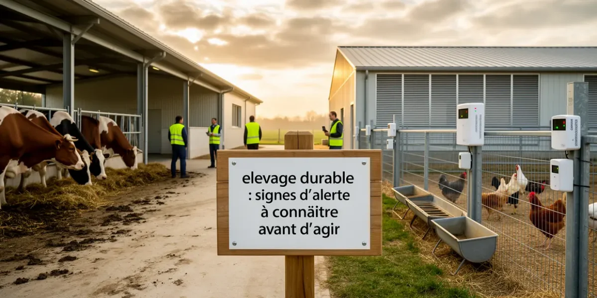 scene ferme moderne elevage durable signes alerte capteurs
