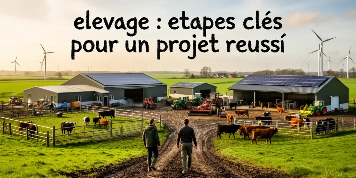 elevage etapes cles vue exploitation agricole moderne