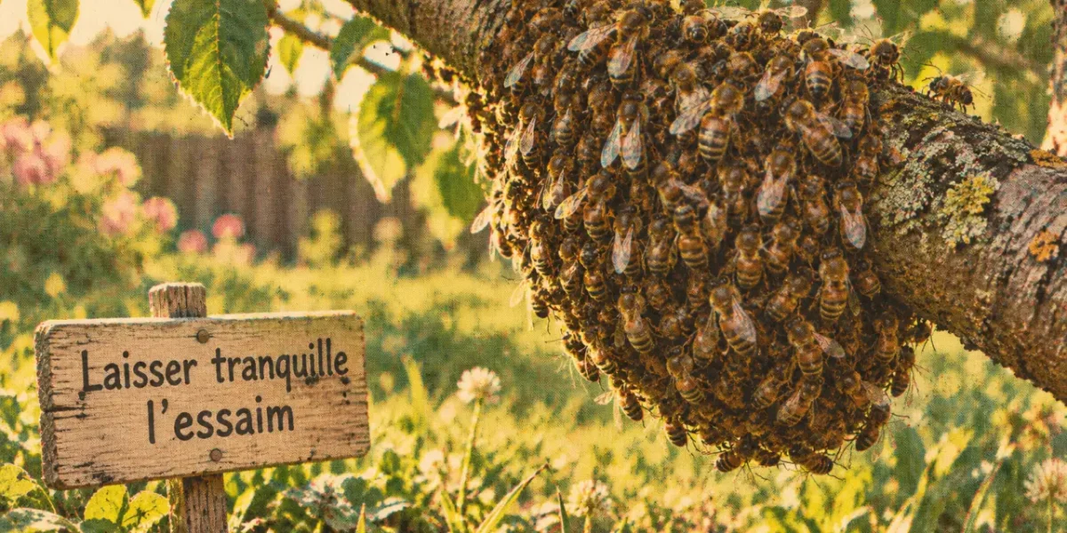 Essaim d abeille : laisser tranquille l’essaim