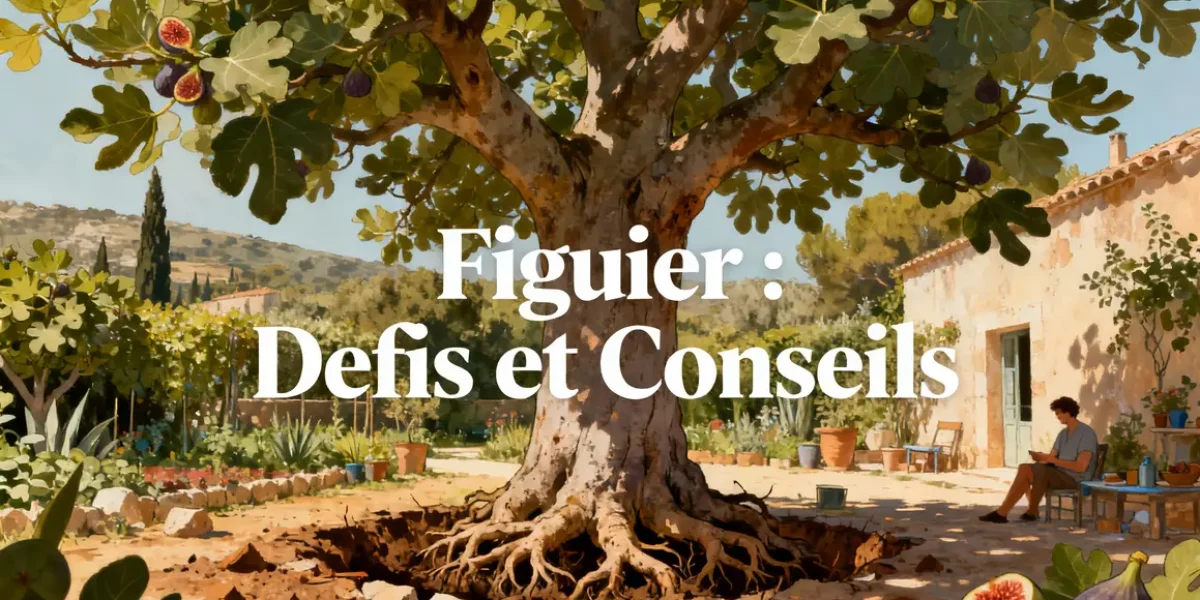 Illustration figuier systeme racinaire defis jardin mediterraneen