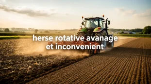 champ prepare herse rotative avantage inconvenience