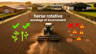herse rotative sur champ avantages inconvénients