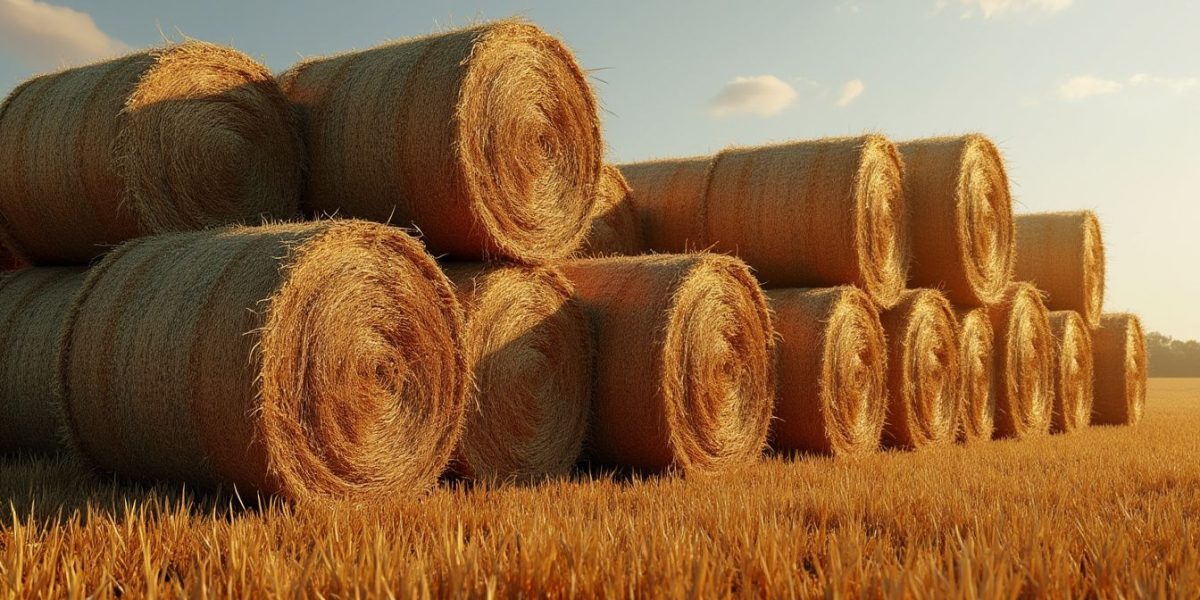 Tracteur agricole moderne dans un champ de culture français