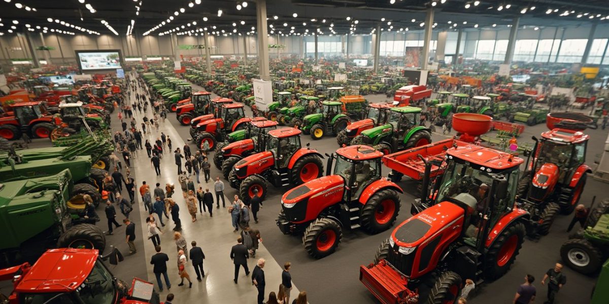 Tracteur agricole moderne dans un champ français