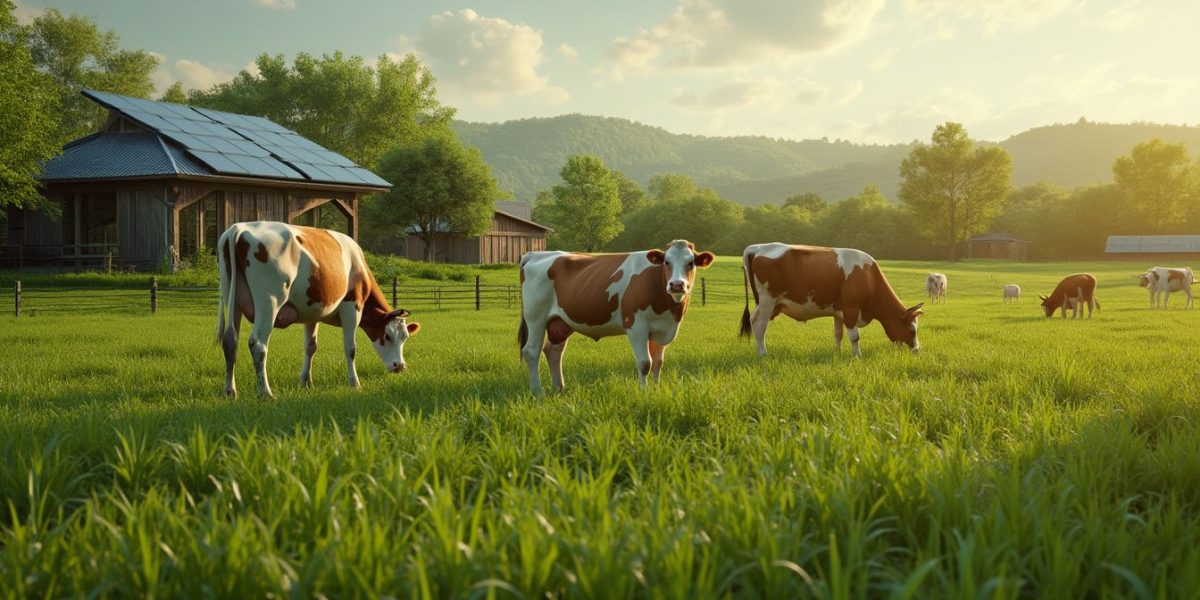 Tracteur agricole moderne dans un champ français