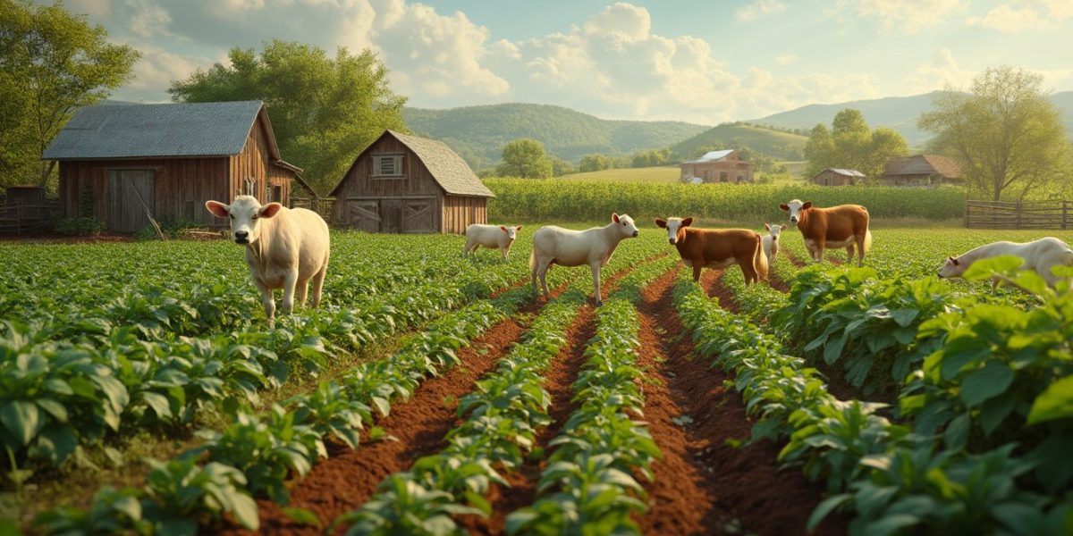 Tracteur agricole moderne sur un champ français