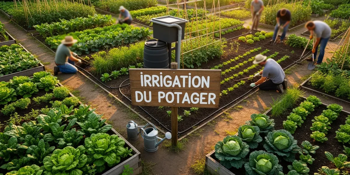 potager productif irrigation moderne goutte-a-goutte