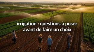 champs irrigues systemes d'arrosage questions choix