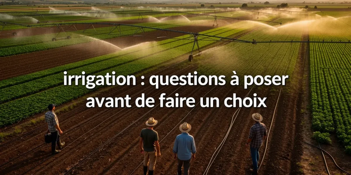 champs irrigues systemes d'arrosage questions choix