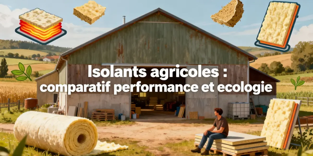 illustration isolants agricoles comparatif performance ecologie