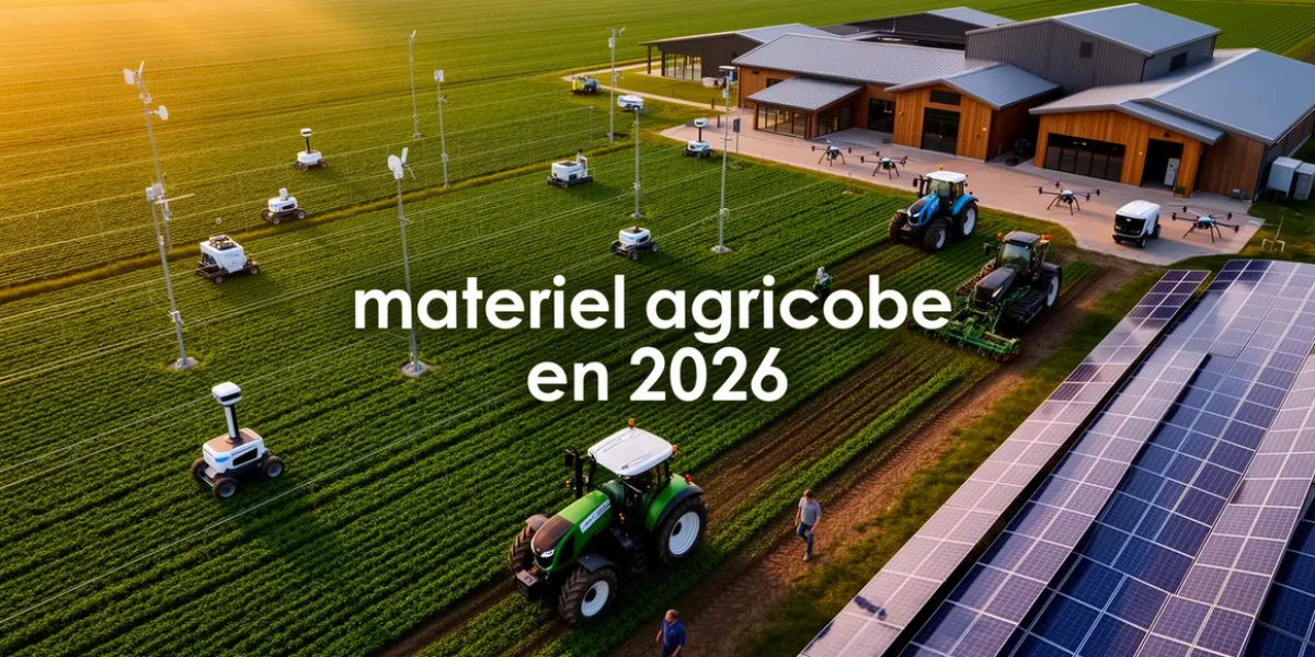 exploitation agricole moderne avec materiel agricole en 2026