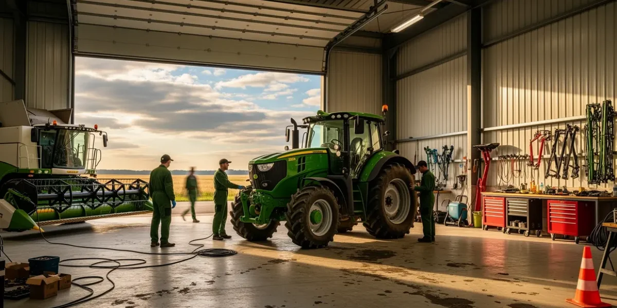 atelier matériel agricole moderne techniciens conseils vigilance