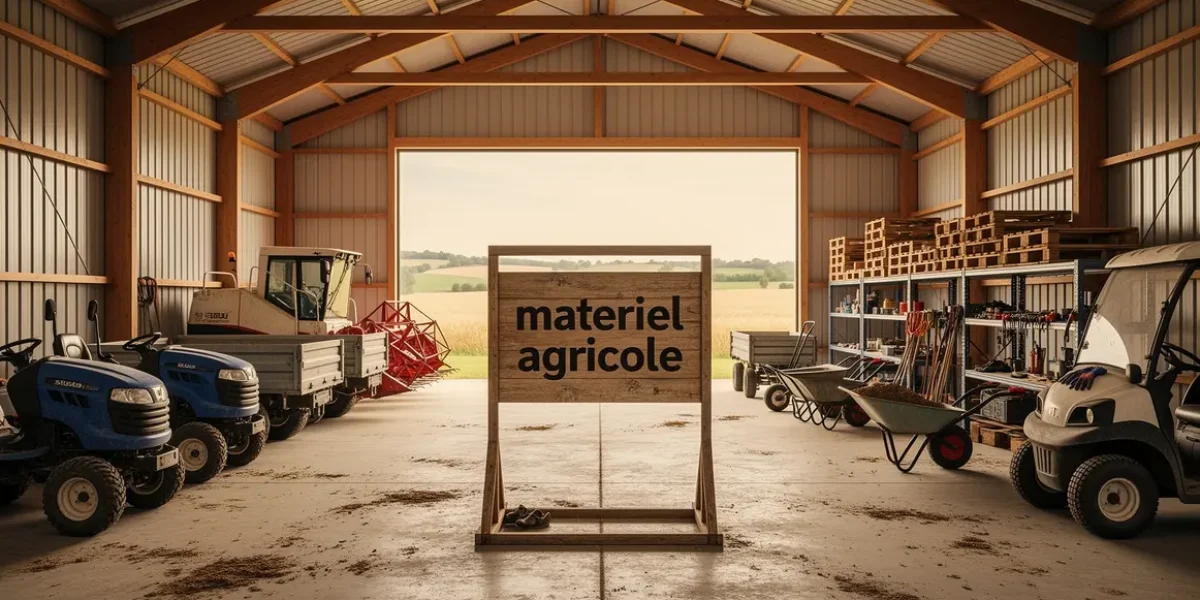 hangar materiel agricole machines outils utilitaires