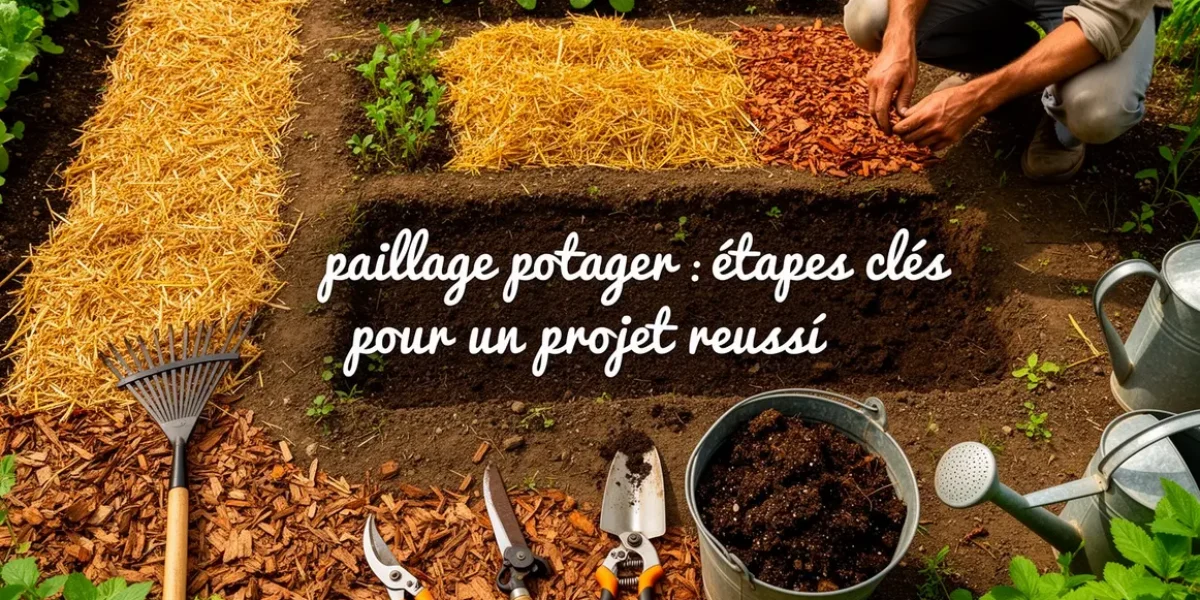potager parcelles paillage naturel paille feuilles brf