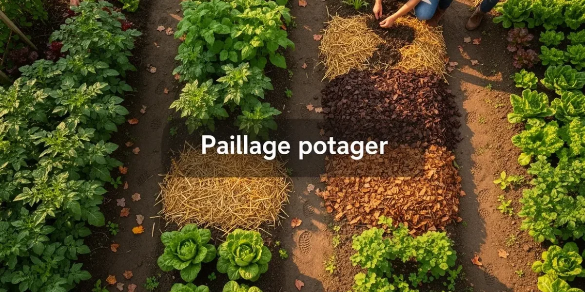 paillage potager mulches organiques vue d'ensemble