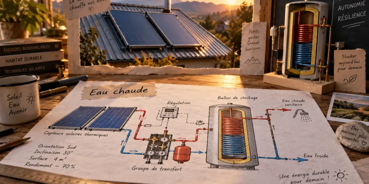 Panneau solaire eau chaude : mauvais dimensionnement, douche froide