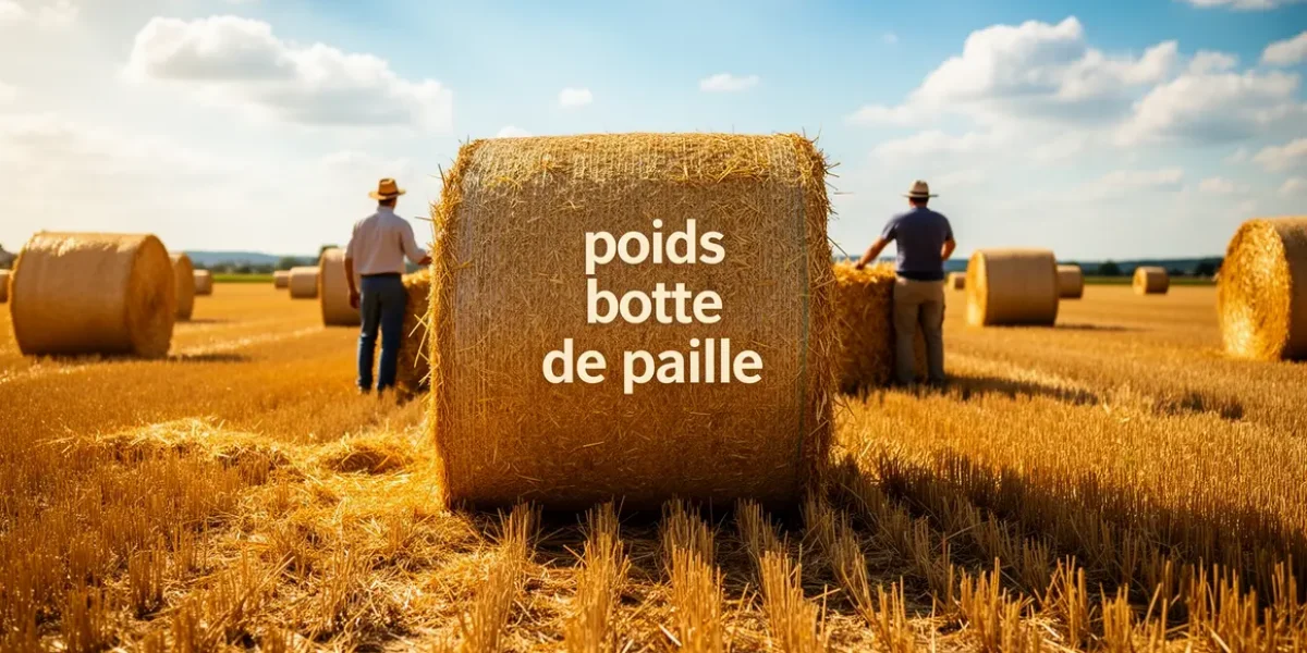 poids botte de paille rectangulaires rondes