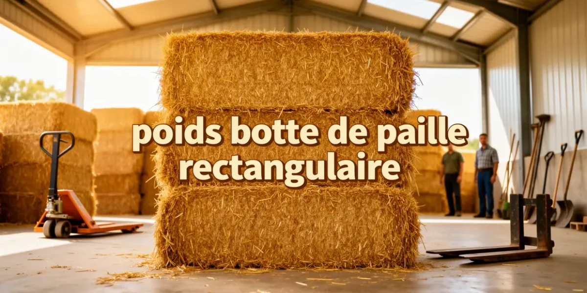 photo botte de paille rectangulaire poids hangar agricole
