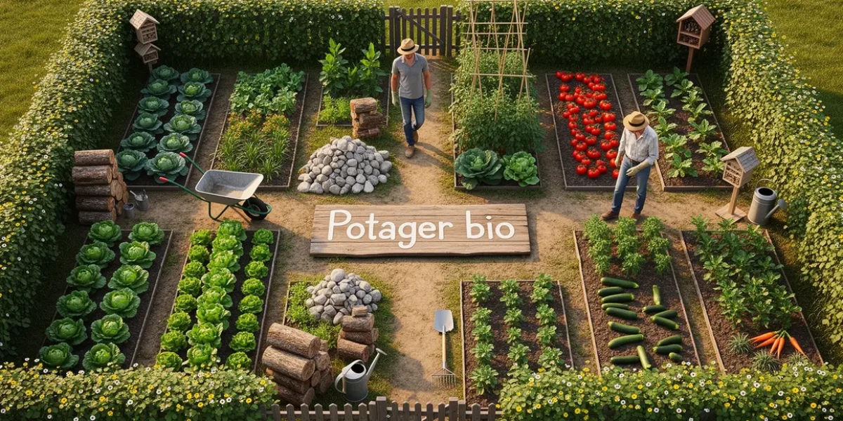 potager bio organise biodiversite haies insectes outils