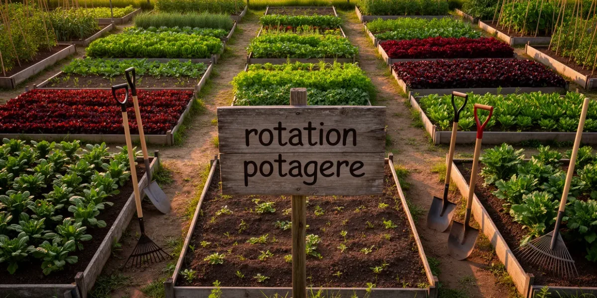 plan du potager pour rotation potagere