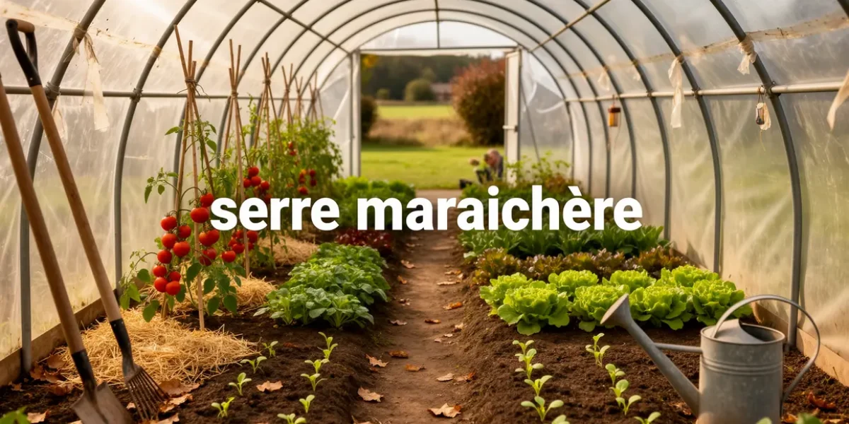 serre maraichere tunnel polyethyelene vue globale