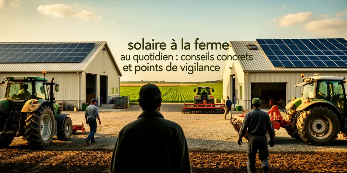 scene ferme panneaux solaires conseils vigilance