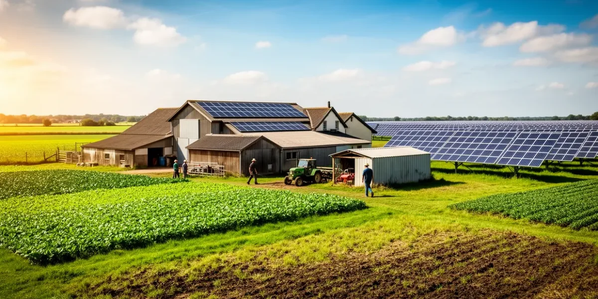 solaire a la ferme avec panneaux solaires et modernisation