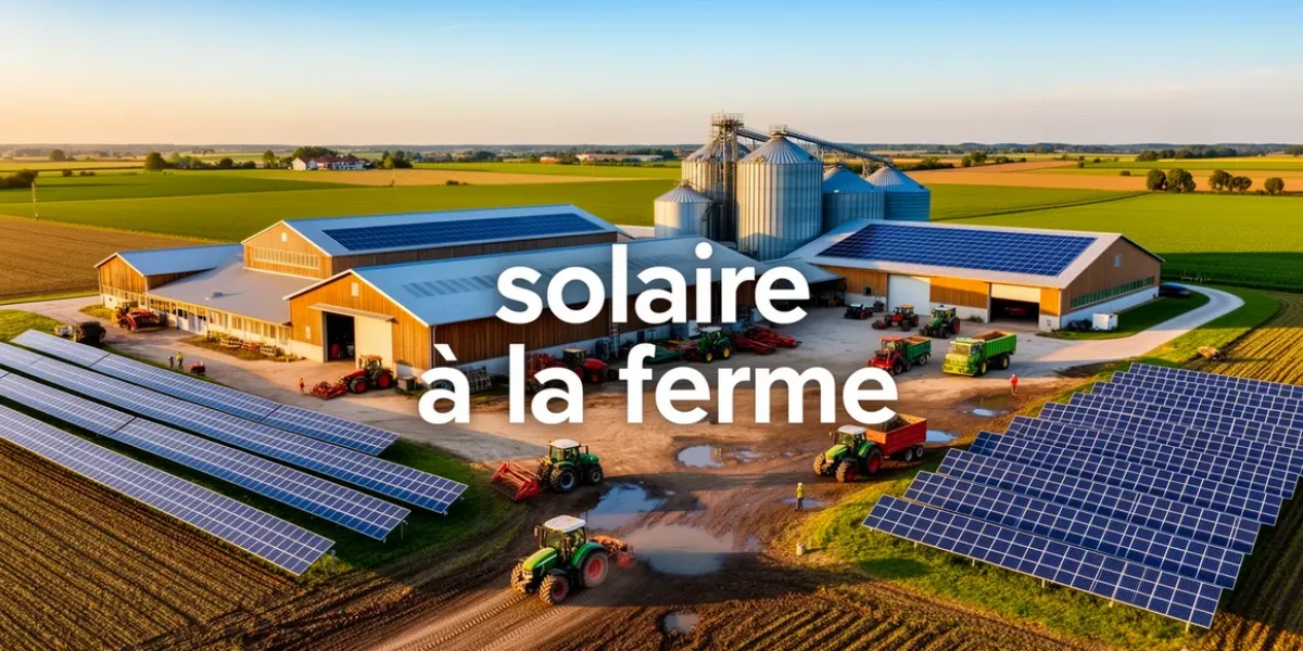 solaire a la ferme grande ferme panneaux solaires toitures et sol