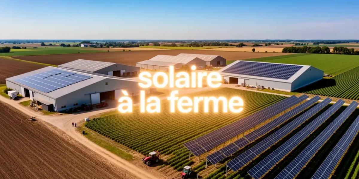 solaire a la ferme installation photovoltaïque exploitation